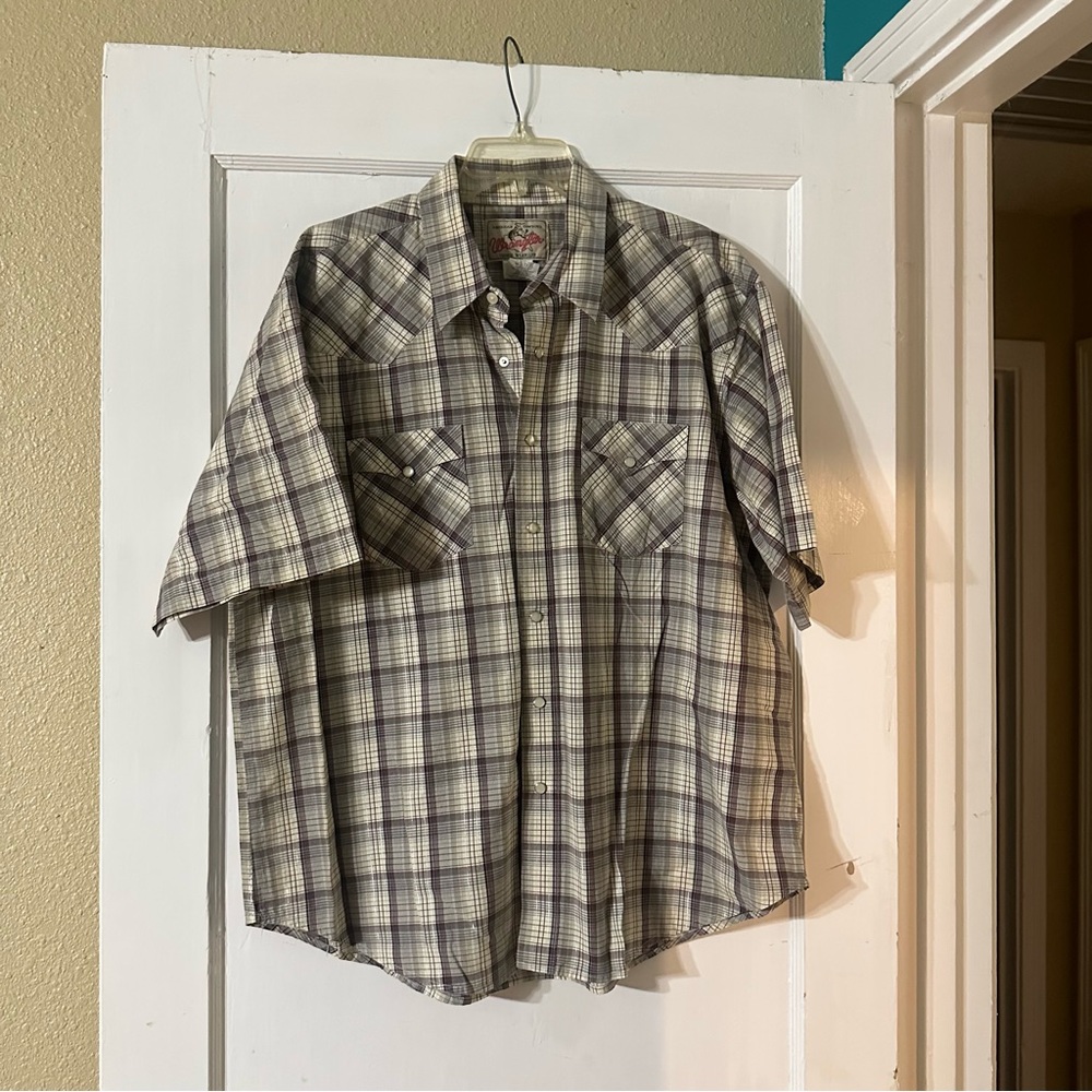Wrangler western vintage button down shirt size Xl